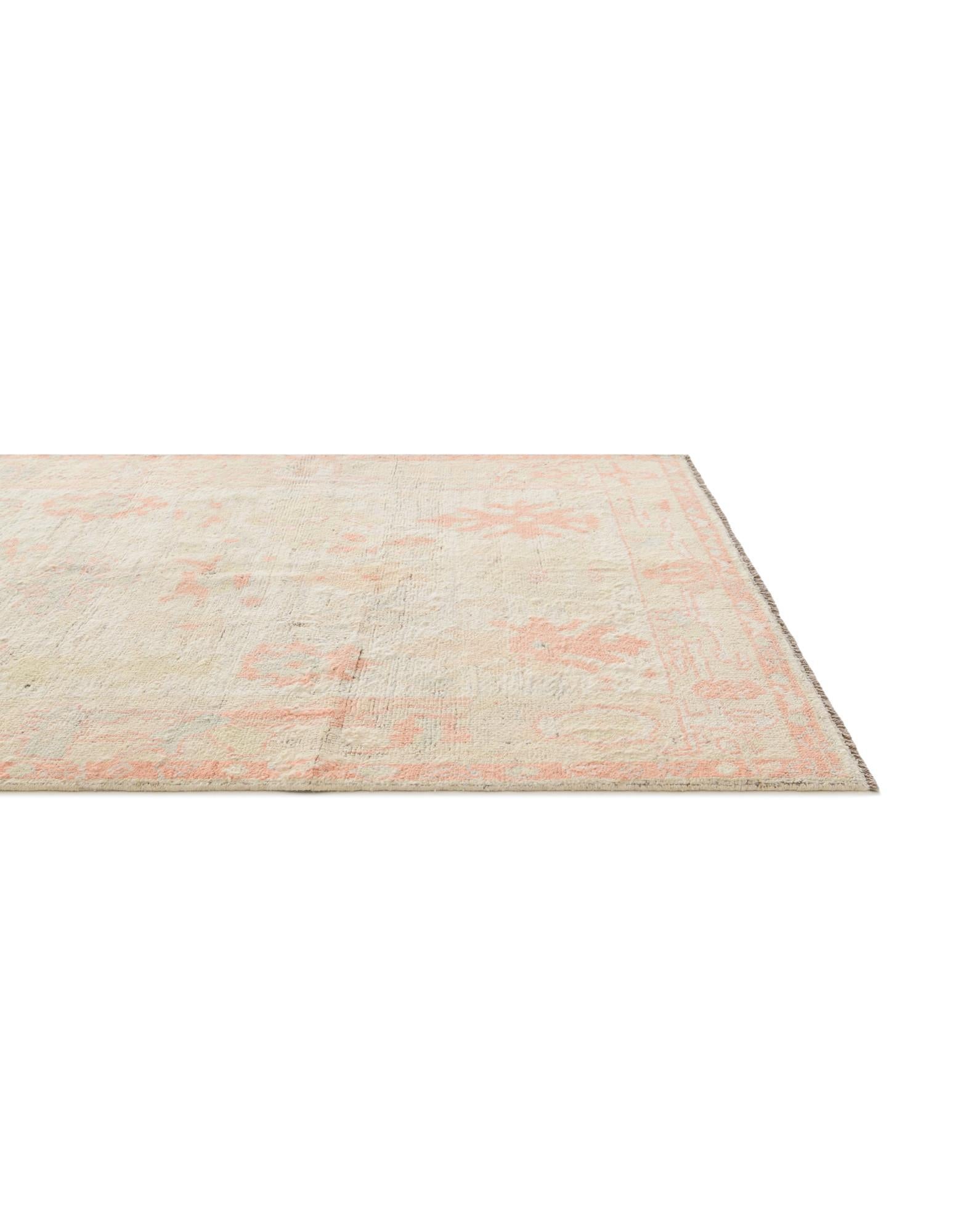 3' 11 x 5' 11 Hand Knotted Oushak Wool Rug