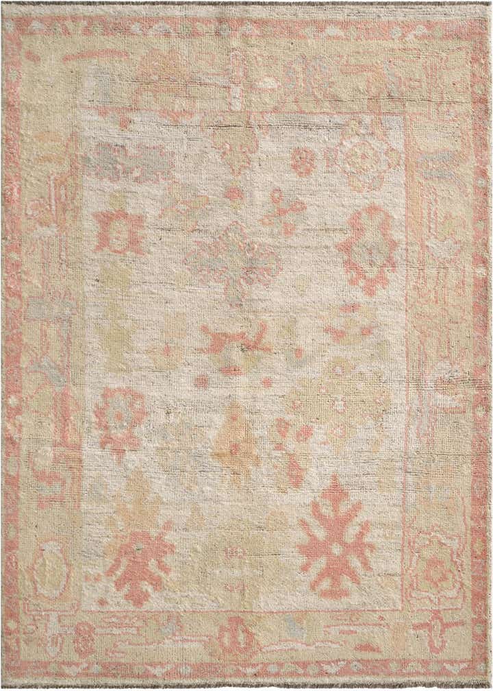 3' 11 x 5' 11 Hand Knotted Oushak Wool Rug