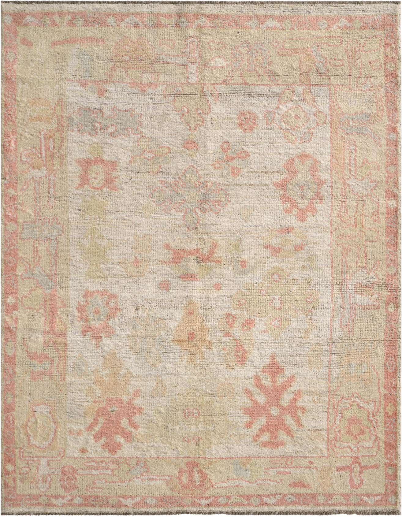 3' 11 x 5' 11 Hand Knotted Oushak Wool Rug