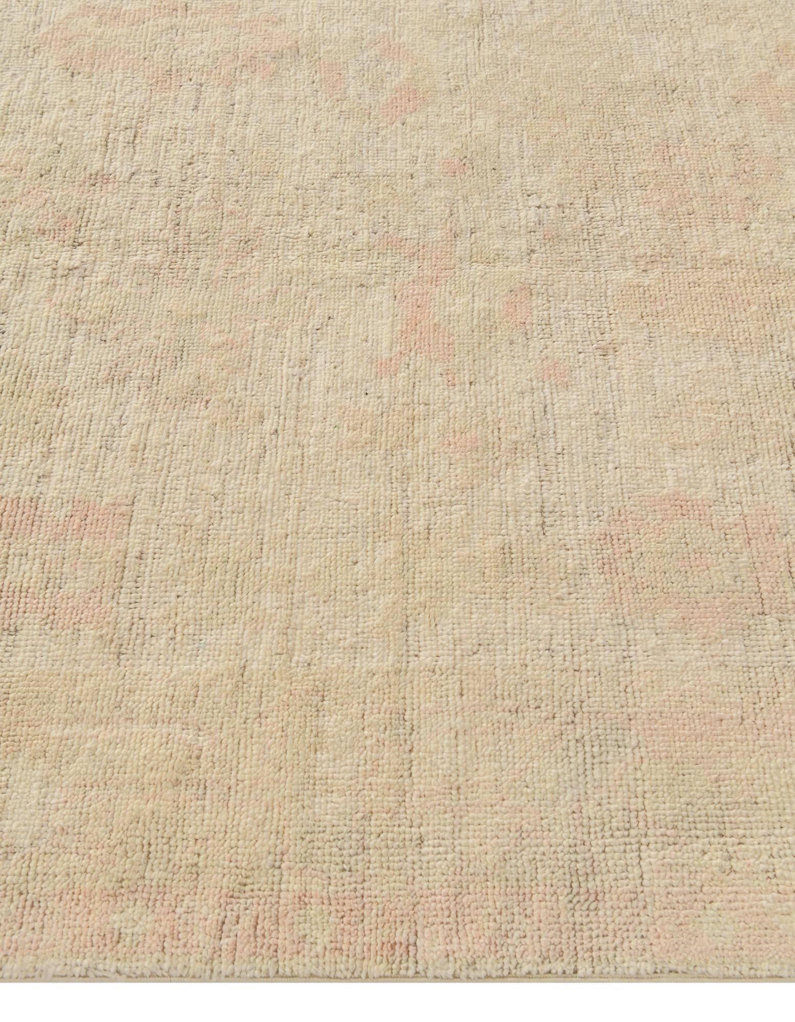 5' x 7' 3 Hand Knotted Oushak Wool Rug