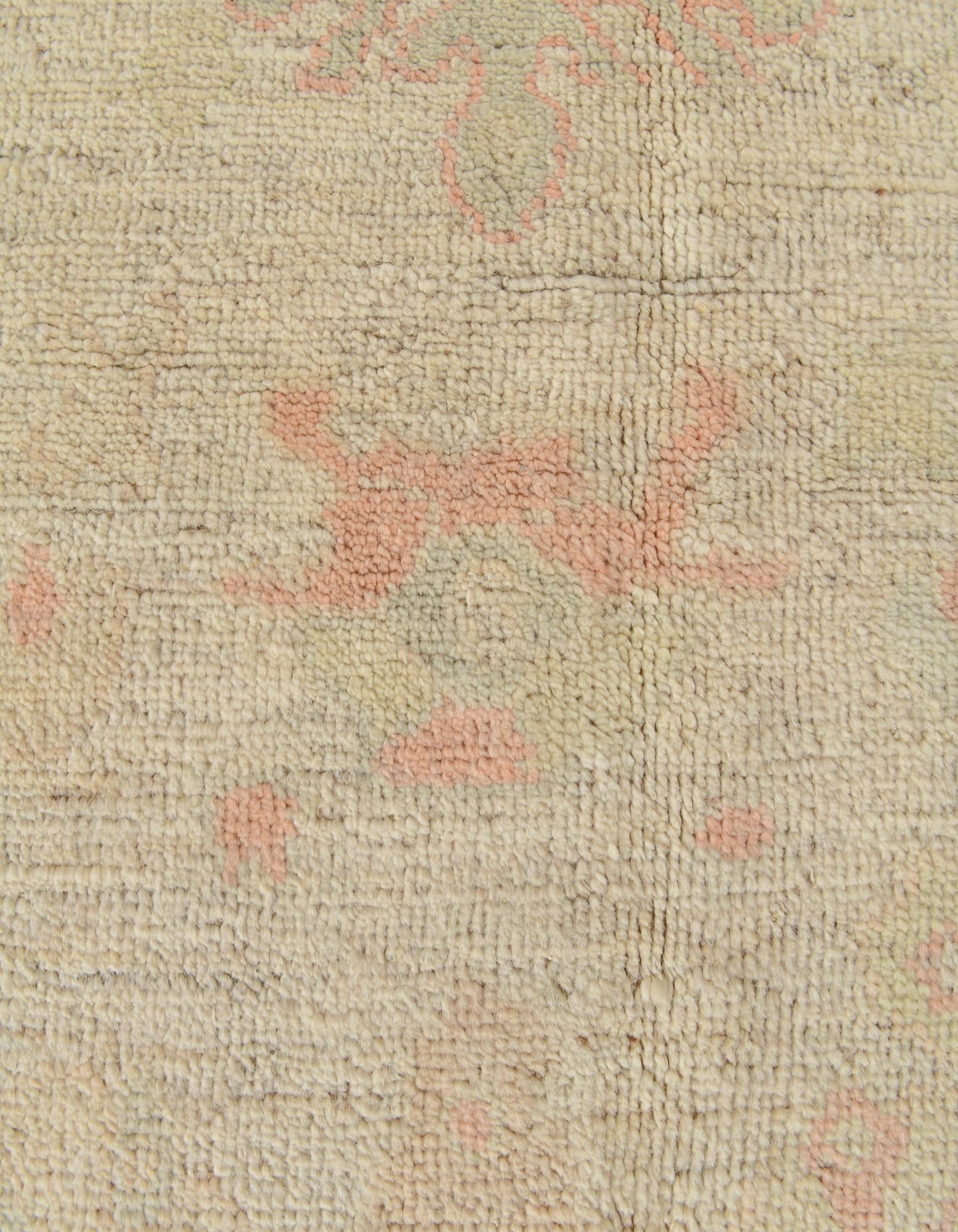 5' 2 x 7' 4 Hand Knotted Oushak Wool Rug