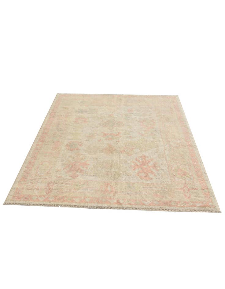 Detail image of 4' 4 x 6' 3 Hand Knotted Oushak Wool Rug