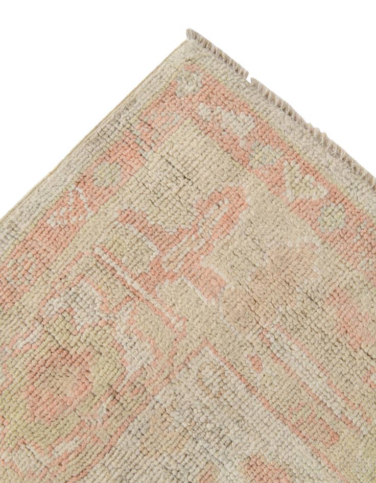 Detail image of 4' 4 x 6' 3 Hand Knotted Oushak Wool Rug