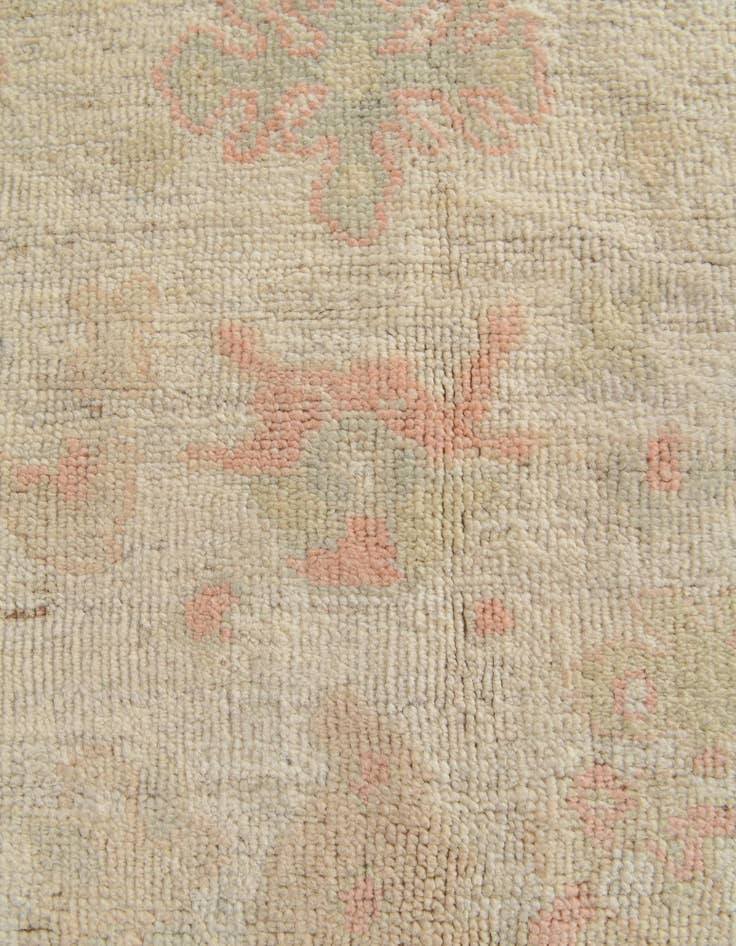 Detail image of 4' 4 x 6' 3 Hand Knotted Oushak Wool Rug