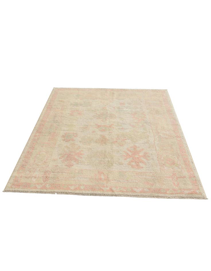 Detail image of 4' 4 x 6' 3  Hand Knotted Oushak Wool Rug