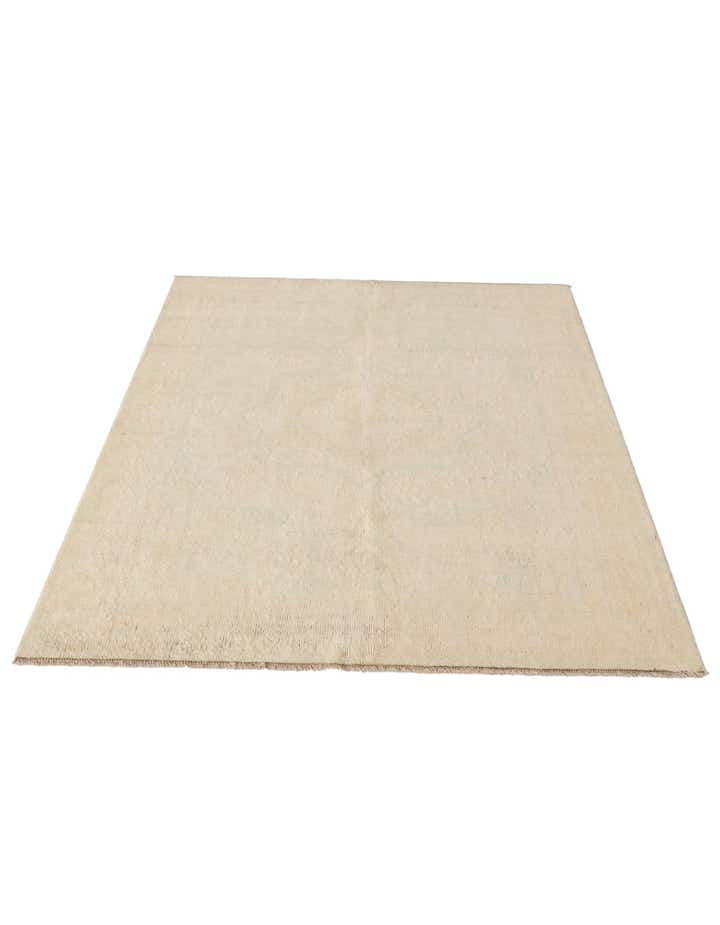 4' 4 x 6' 3 Hand Knotted Oushak Wool Rug