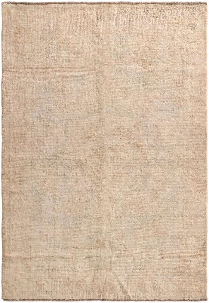 4' 4 x 6' 3 Hand Knotted Oushak Wool Rug