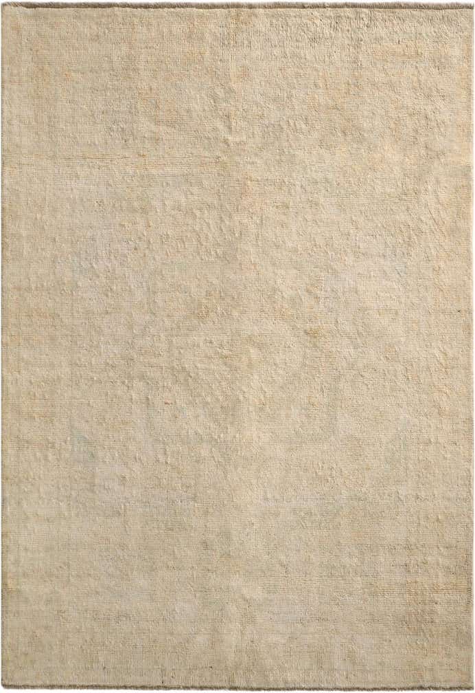 4' 4 x 6' 3 Hand Knotted Oushak Wool Rug