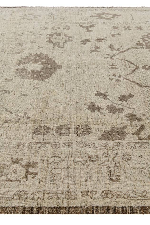 Detail image of 8' 3 x 10' 1 Hand Knotted Oushak Wool Rug