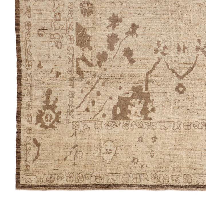 8' 3 x 10' 1 Hand Knotted Oushak Wool Rug