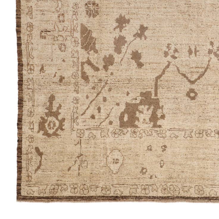 Detail image of 8' 3 x 10' 1 Hand Knotted Oushak Wool Rug