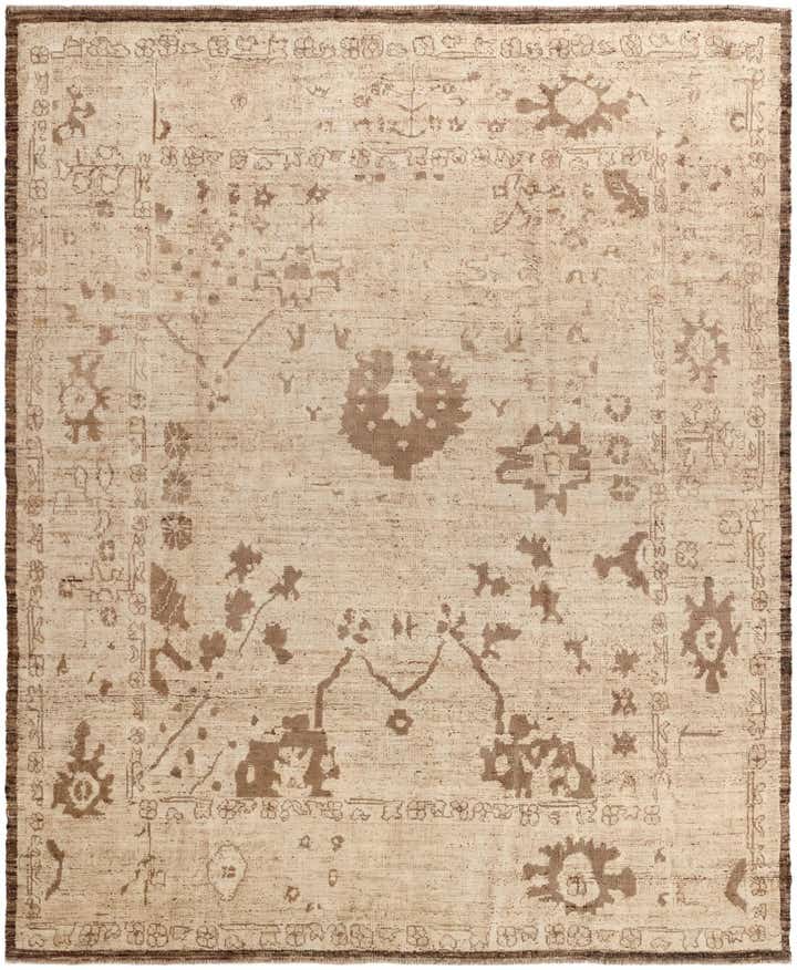 8' 3 x 10' 1 Hand Knotted Oushak Wool Rug