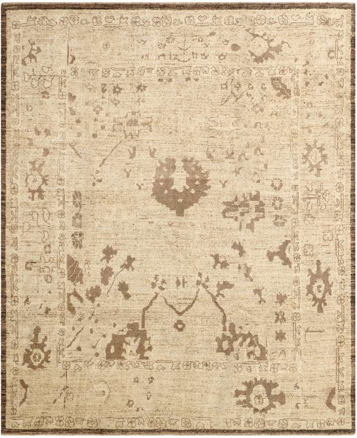8' 3 x 10' 1 Hand Knotted Oushak Wool Rug