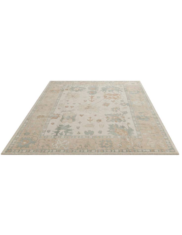 Detail image of 8' x 10' Hand Knotted Oushak Wool Rug