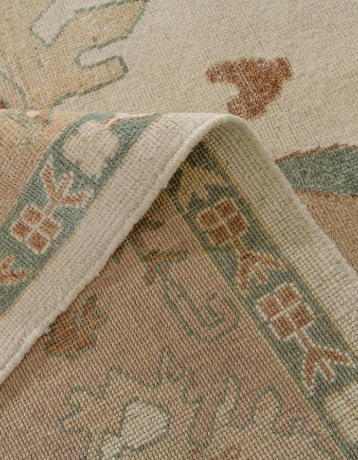 Detail image of 8' x 10' Hand Knotted Oushak Wool Rug