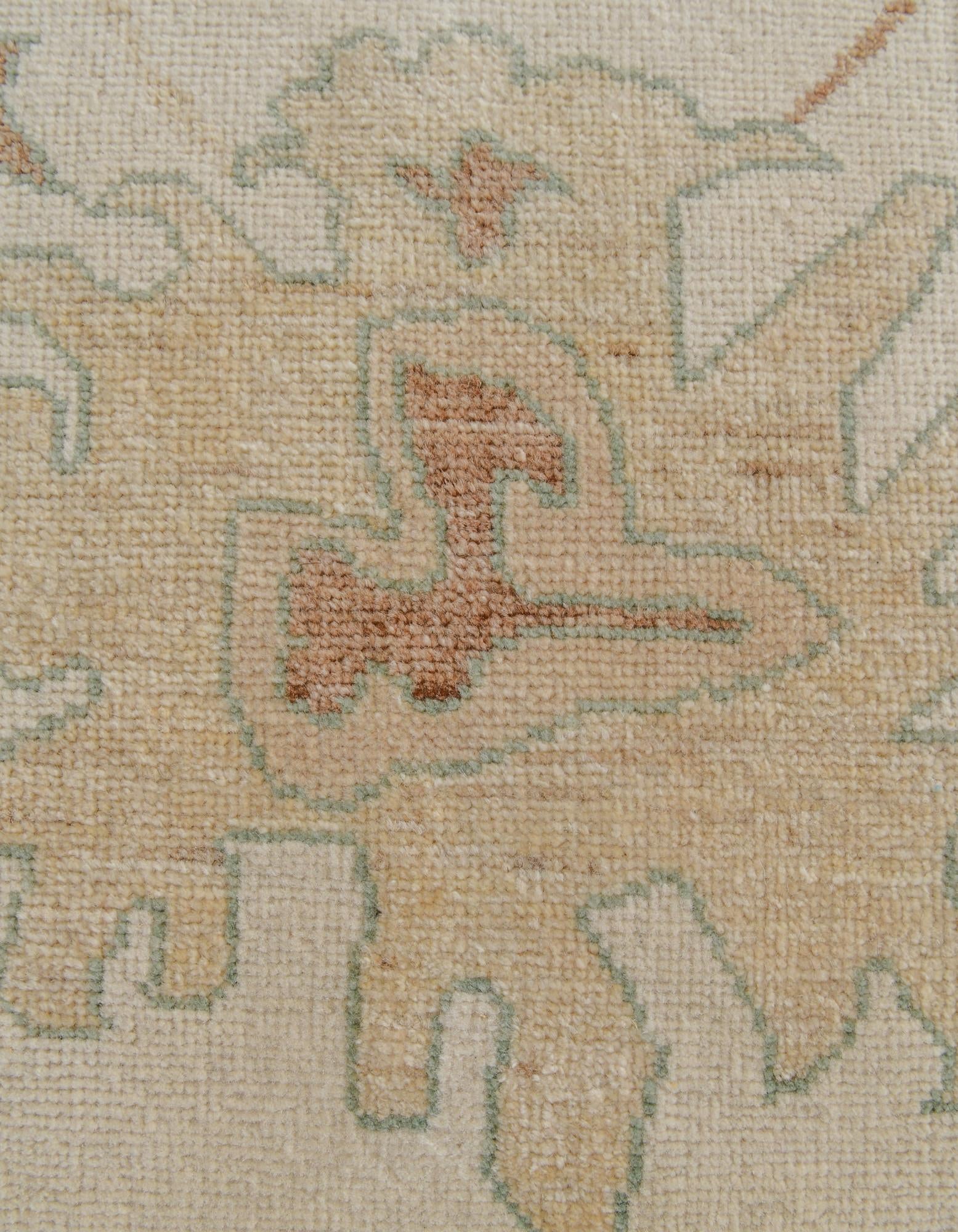 8' x 10' Hand Knotted Oushak Wool Rug