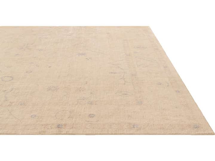 9' 10 x 13' 6 Hand Knotted Oushak Wool Rug
