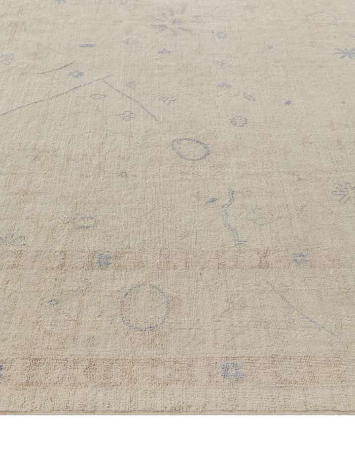 9' 10 x 13' 6 Hand Knotted Oushak Wool Rug