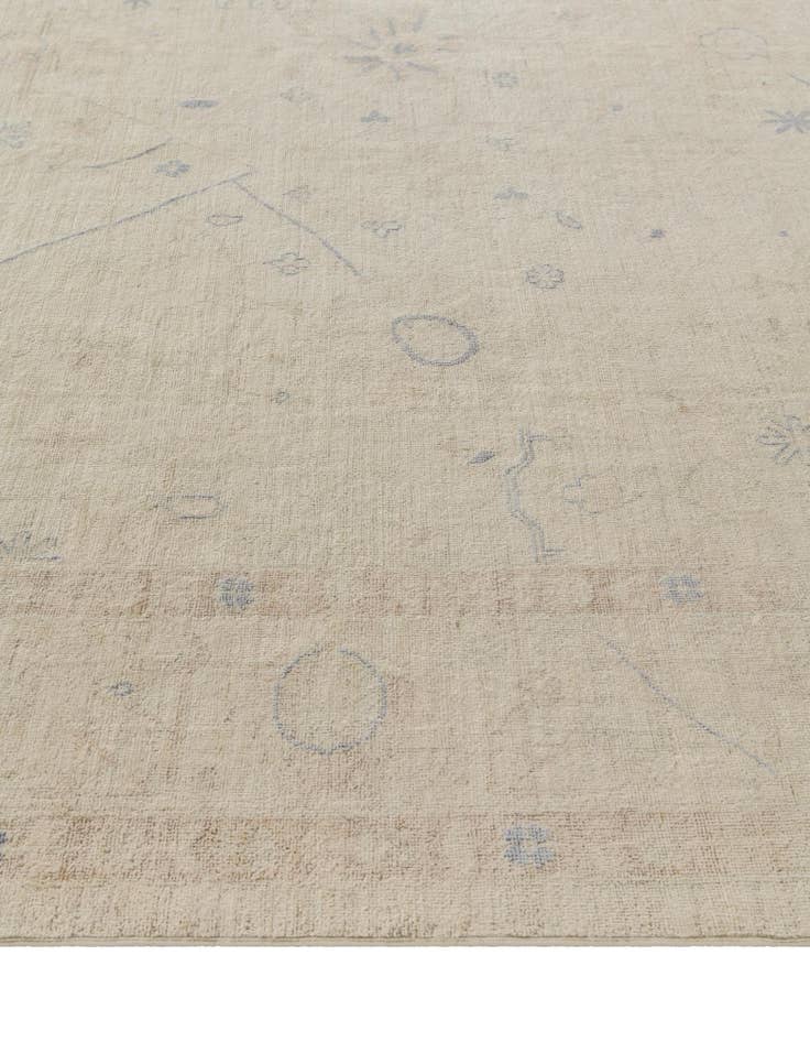 Detail image of 9' 10 x 13' 6 Hand Knotted Oushak Wool Rug