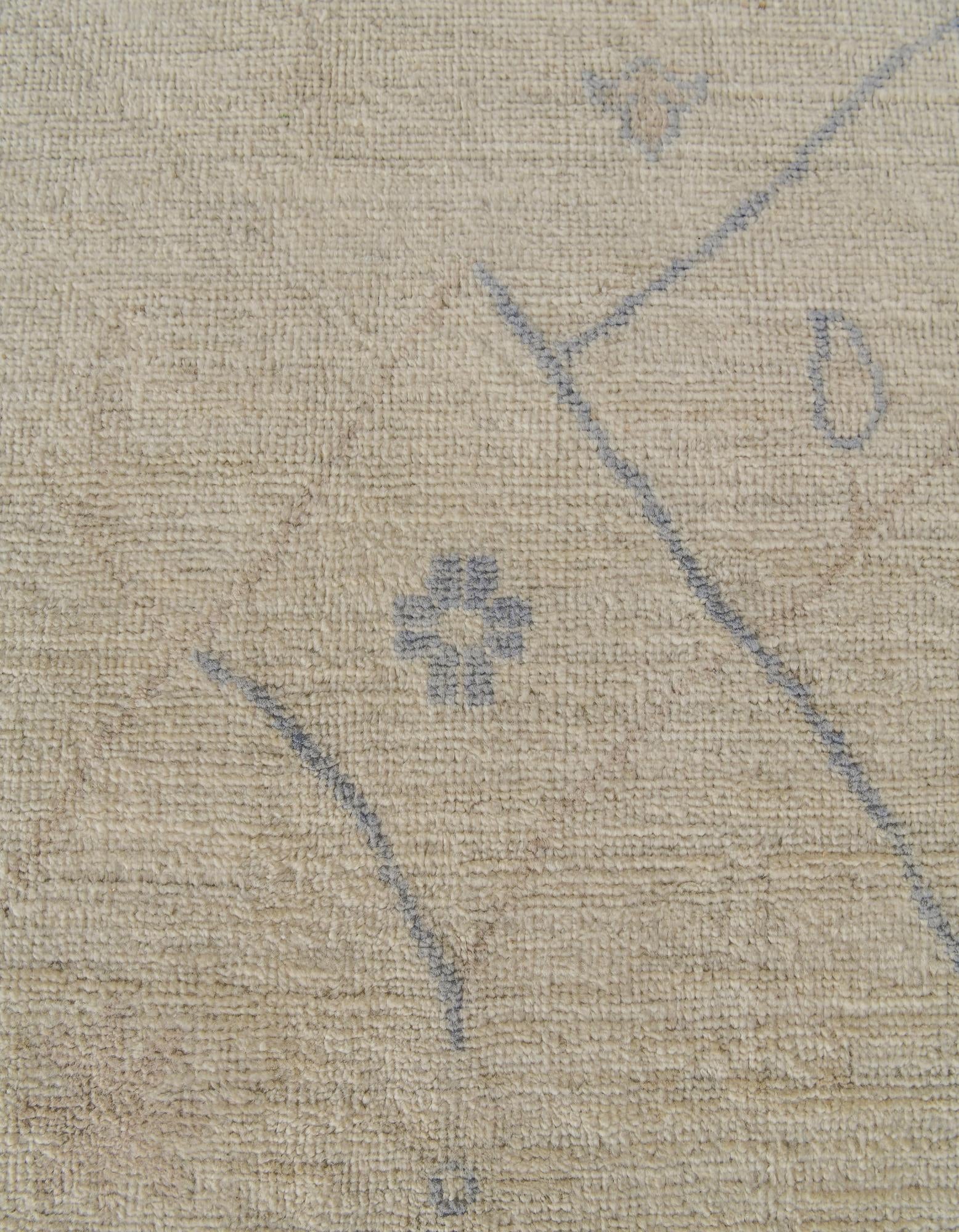 9' 10 x 13' 6 Hand Knotted Oushak Wool Rug