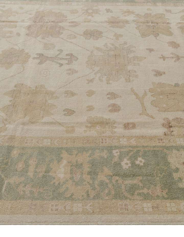 8' 4 x 9' 10 Hand Knotted Oushak Wool Rug
