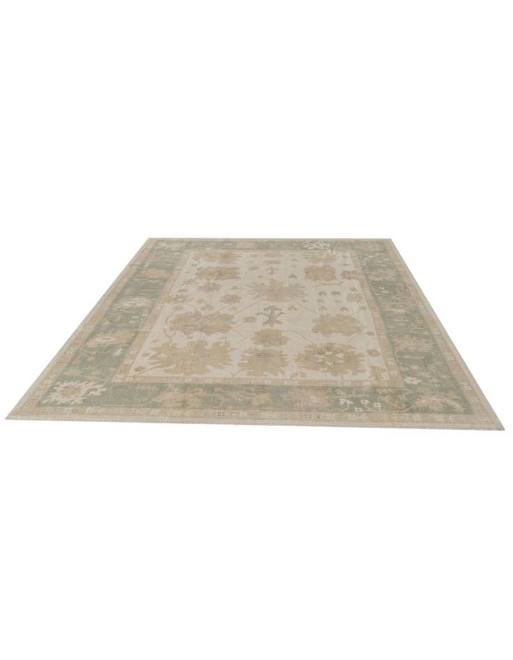 Detail image of 8' 4 x 9' 10 Hand Knotted Oushak Wool Rug