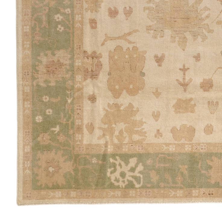 Detail image of 8' 4 x 9' 10 Hand Knotted Oushak Wool Rug