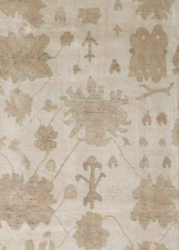 8' 4 x 9' 10 Hand Knotted Oushak Wool Rug