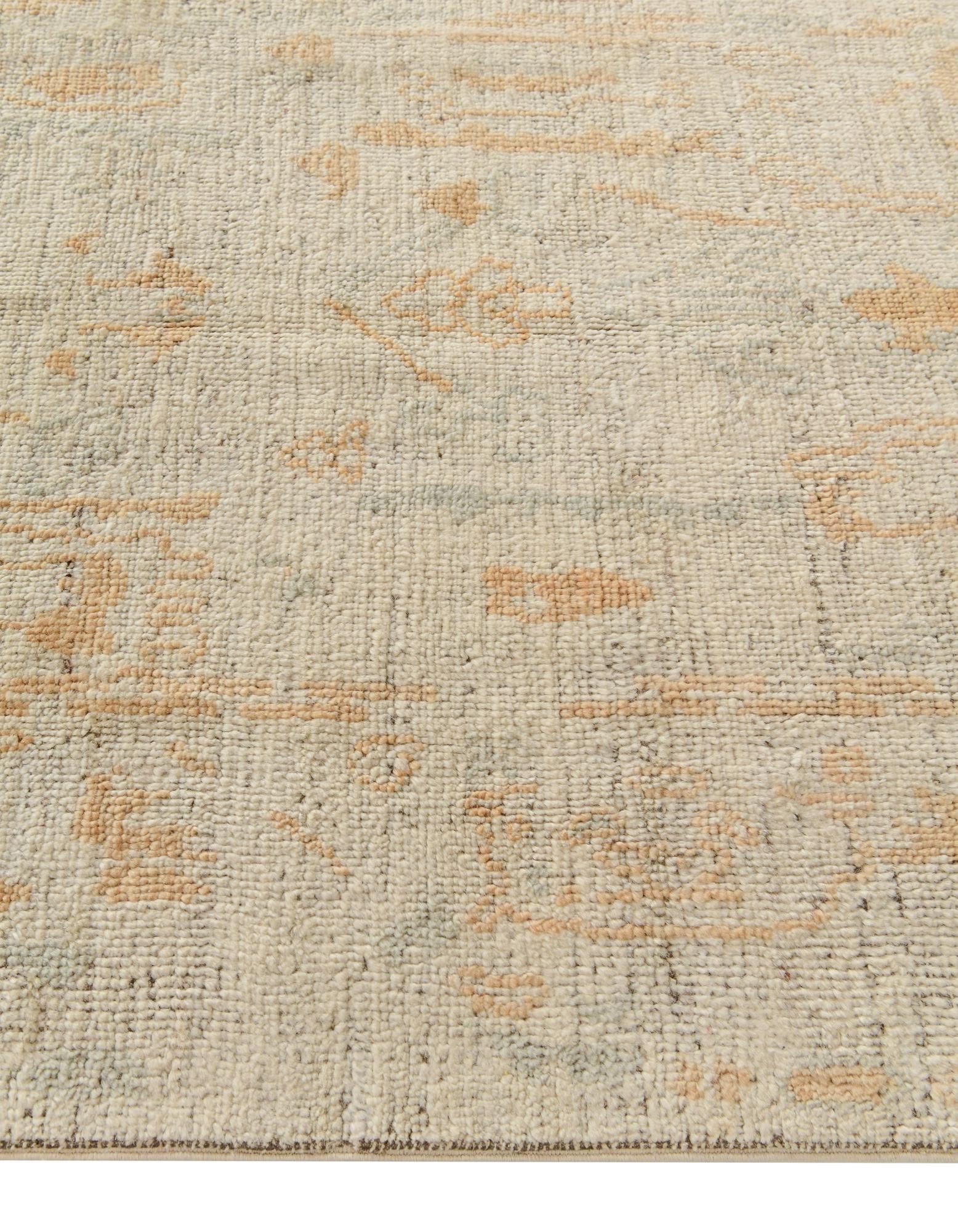 3' 10 x 5' 11 Hand Knotted Oushak Wool Rug