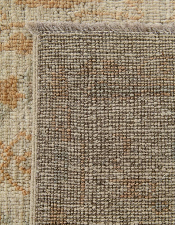 Detail image of 3' 10 x 5' 11 Hand Knotted Oushak Wool Rug