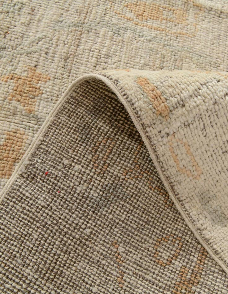 Detail image of 3' 10 x 5' 11 Hand Knotted Oushak Wool Rug