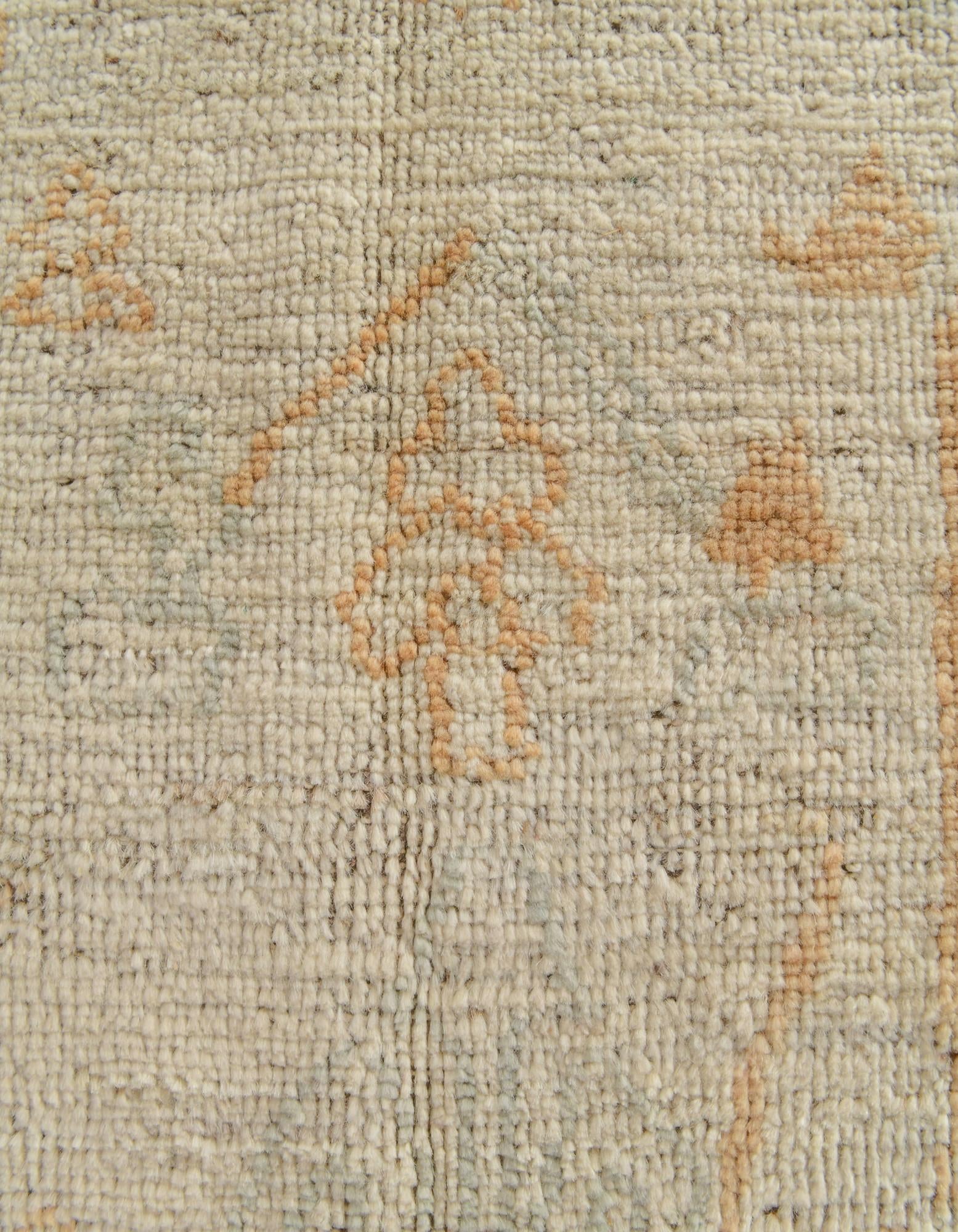 3' 10 x 5' 11 Hand Knotted Oushak Wool Rug