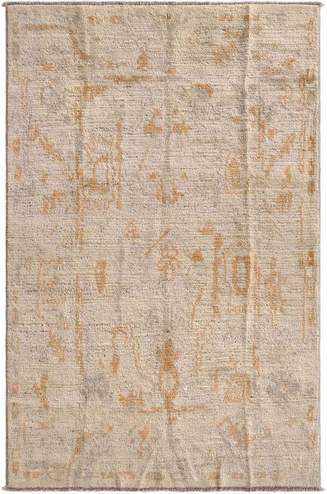 3' 10 x 5' 11 Hand Knotted Oushak Wool Rug
