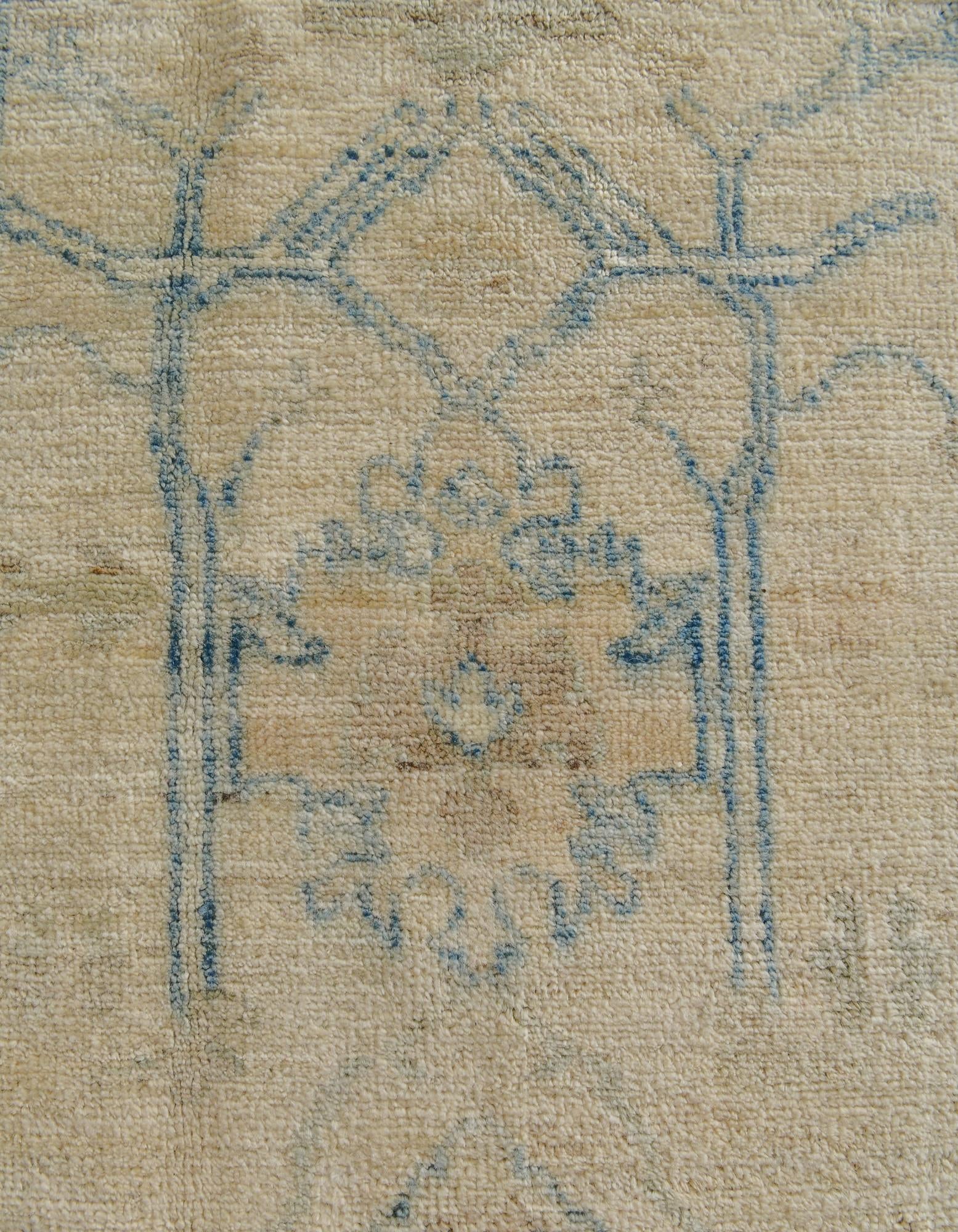 8' x 9' 9 Hand Knotted Oushak Wool Rug