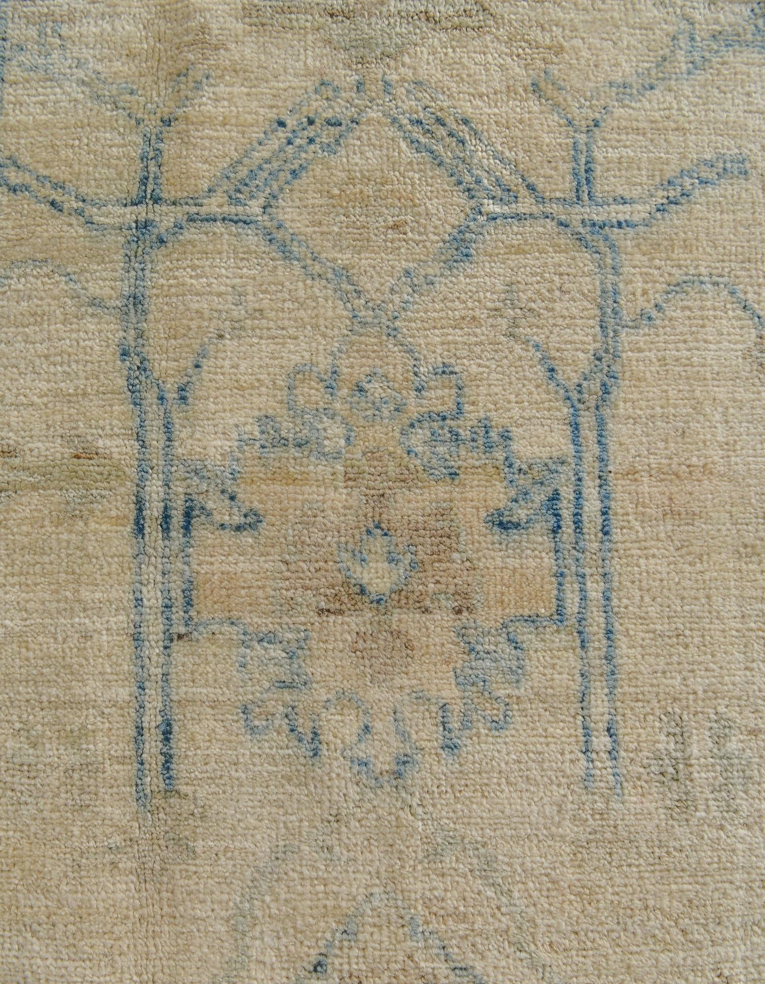 8' x 9' 9 Hand Knotted Oushak Wool Rug