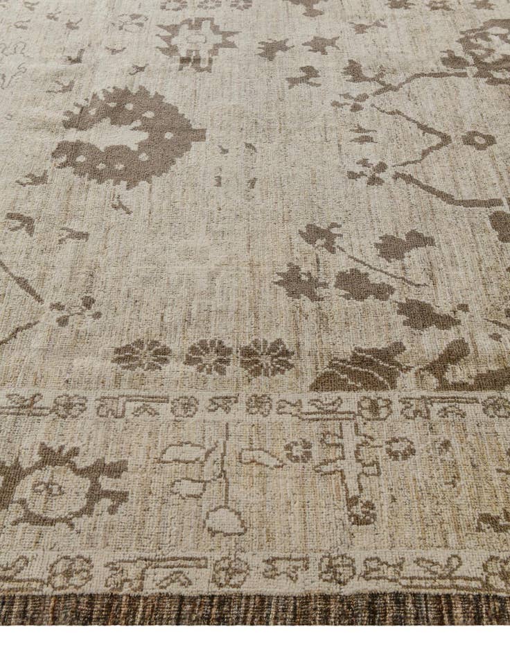 Detail image of 8' 3 x 10' 2 Hand Knotted Oushak Wool Rug
