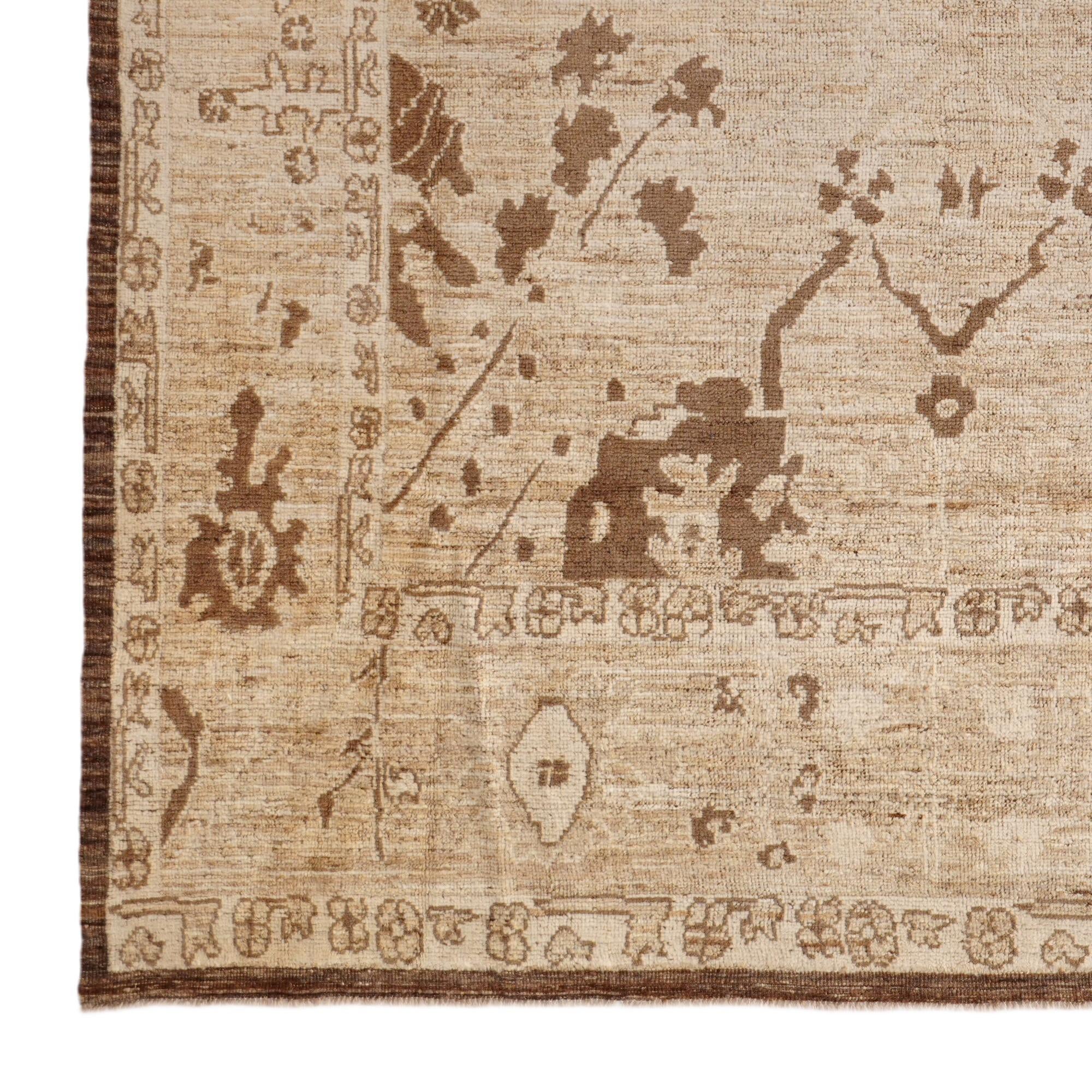 8' 3 x 10' 2 Hand Knotted Oushak Wool Rug