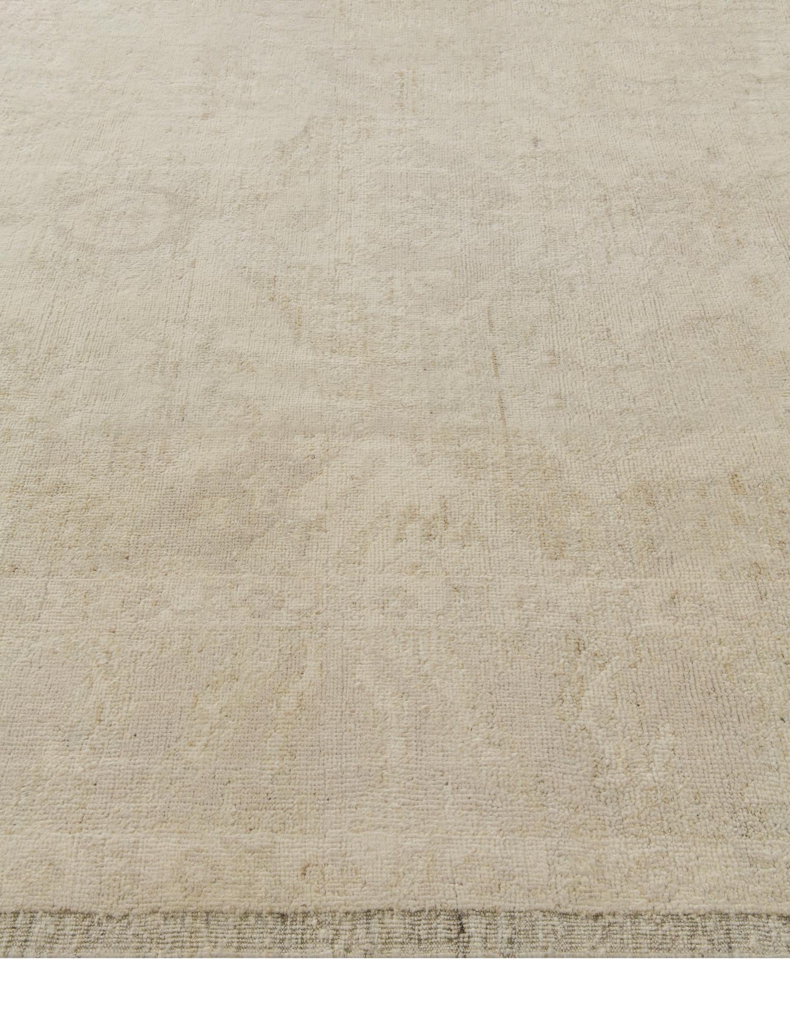 8' 3 x 10' 3 Hand Knotted Oushak Wool Rug