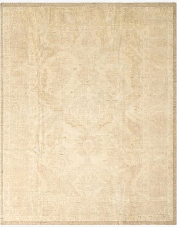 8' 3 x 10' 3 Hand Knotted Oushak Wool Rug