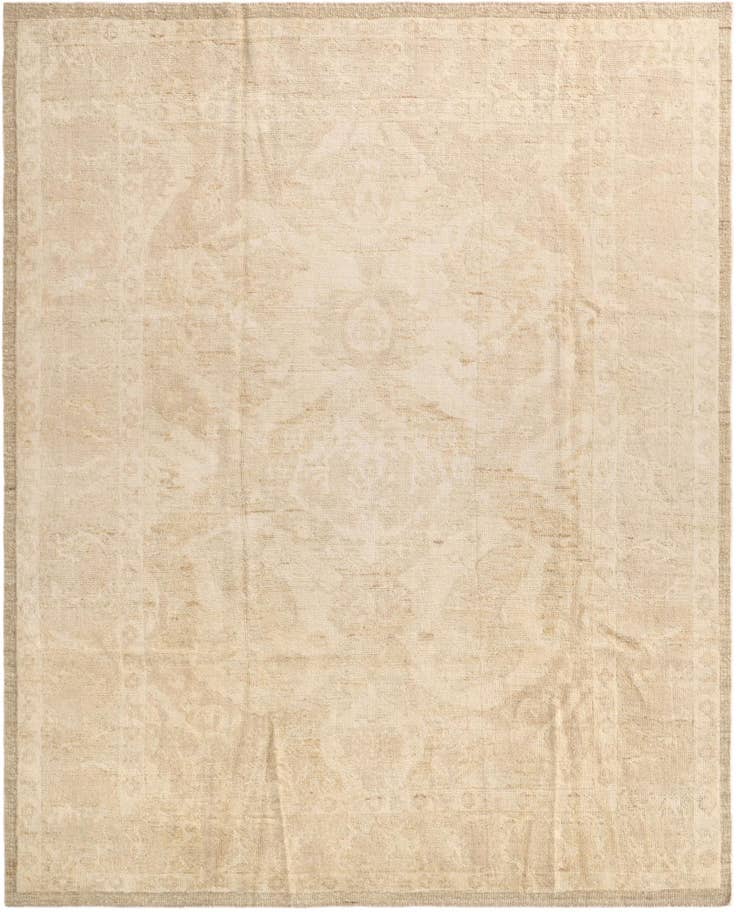 Detail image of 8' 3 x 10' 3 Hand Knotted Oushak Wool Rug