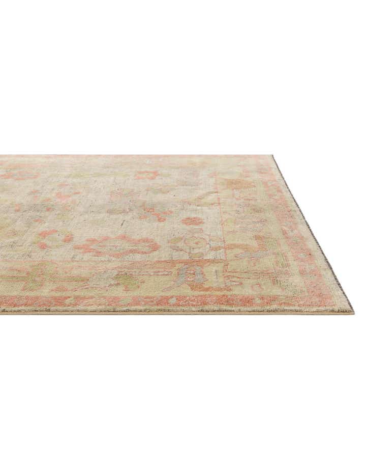 5' 1 x 6' 10 Hand Knotted Oushak Wool Rug