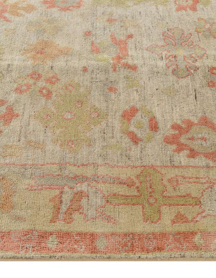5' 1 x 6' 10 Hand Knotted Oushak Wool Rug