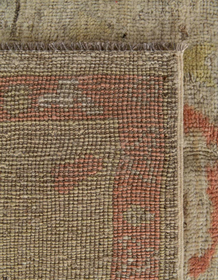 Detail image of 5' 1 x 6' 10 Hand Knotted Oushak Wool Rug