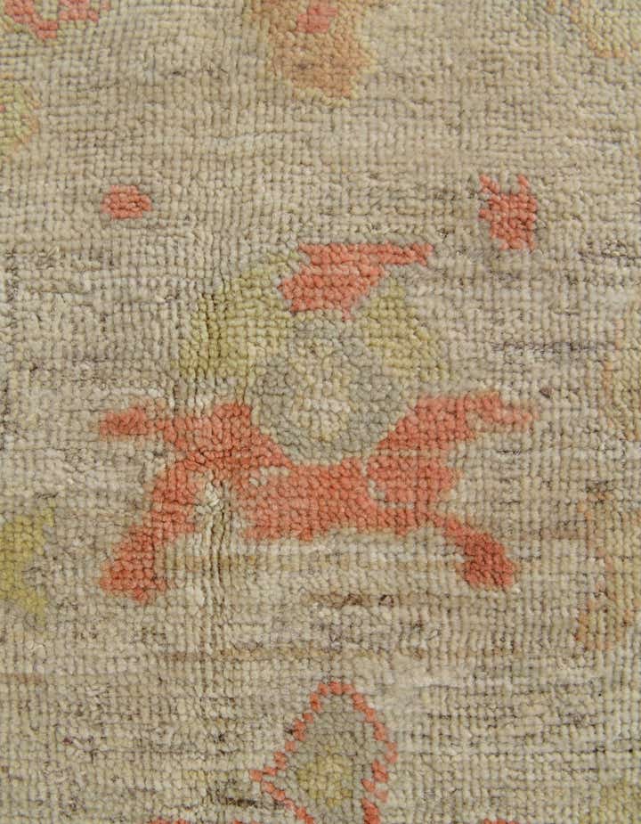 5' 1 x 6' 10 Hand Knotted Oushak Wool Rug