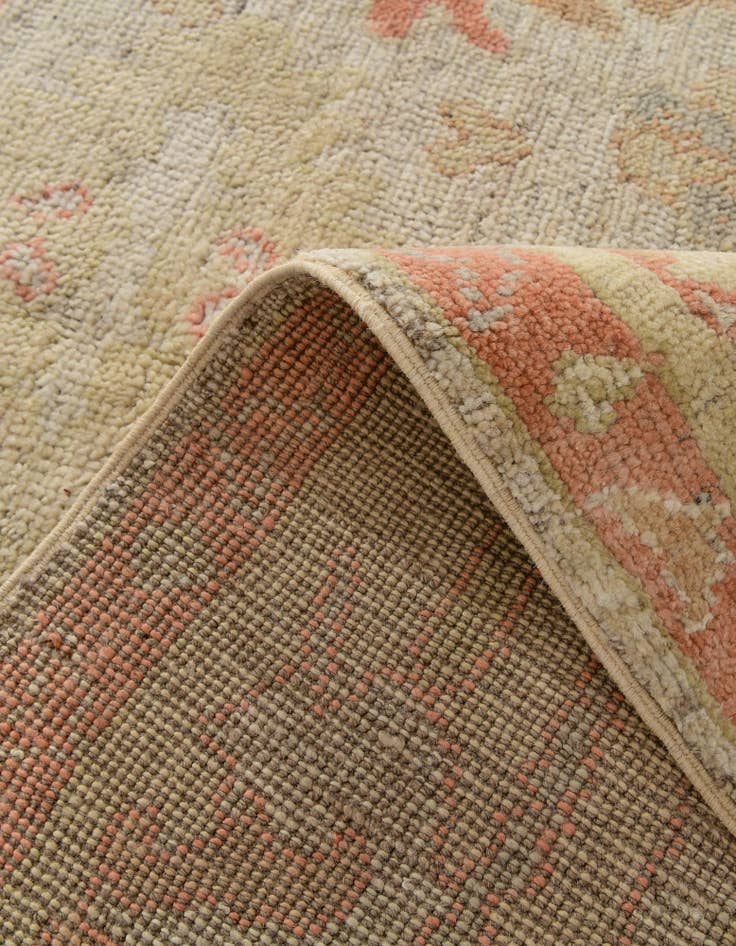 Detail image of 5' 1 x 6' 10 Hand Knotted Oushak Wool Rug