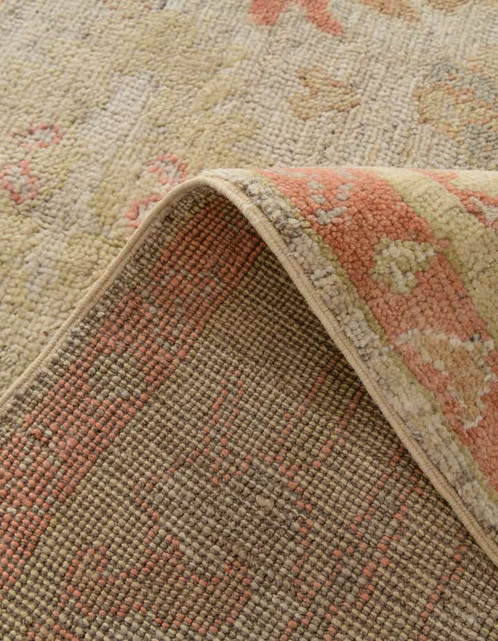 5' 1 x 6' 10 Hand Knotted Oushak Wool Rug