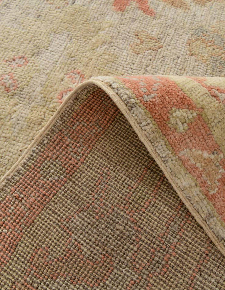 Detail image of 5' 1 x 6' 10 Hand Knotted Oushak Wool Rug
