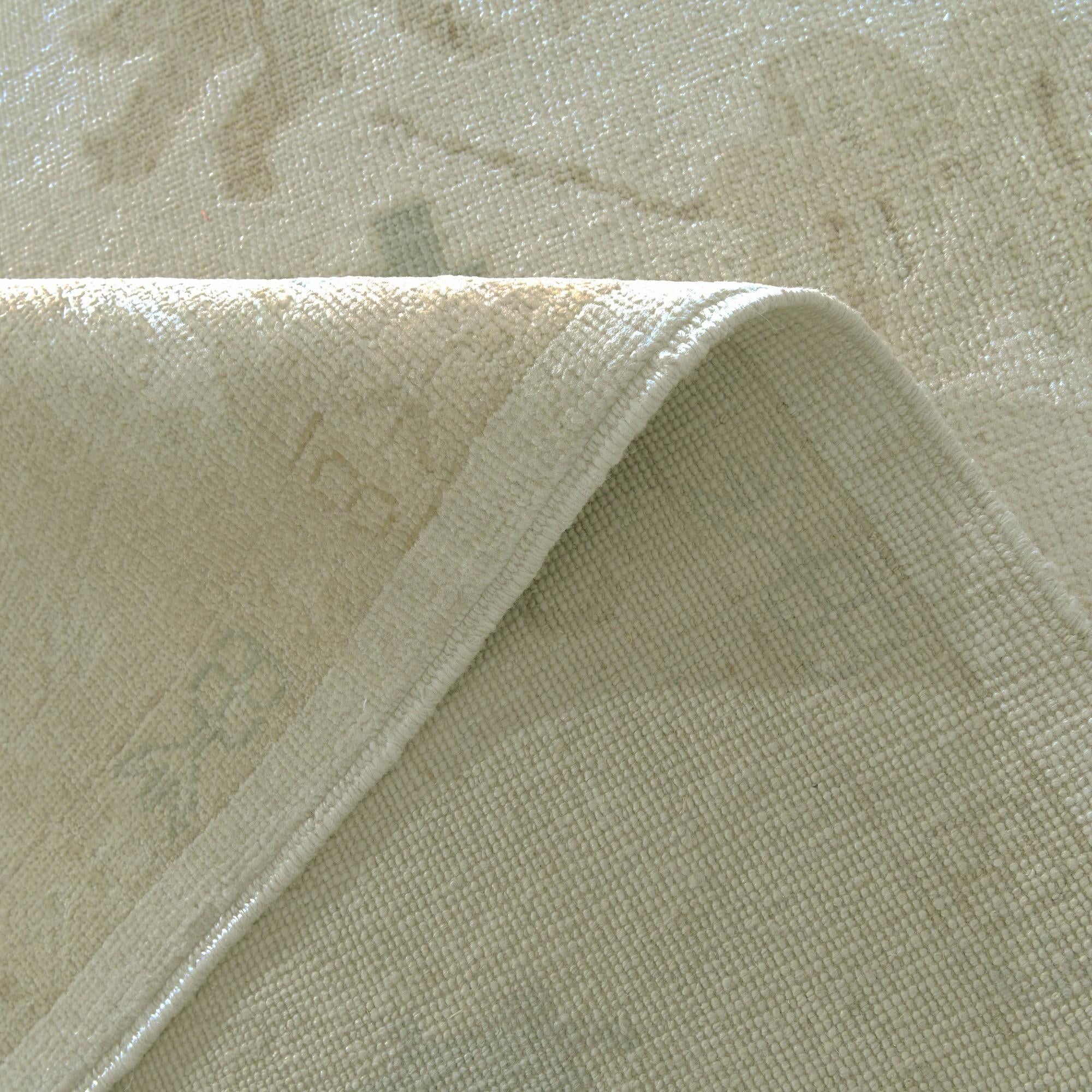 9' 1 x 12' Hand Knotted Oushak Wool Rug