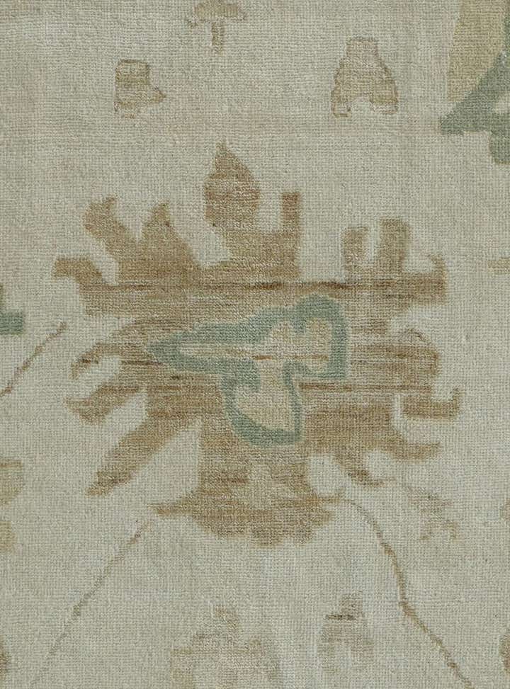 9' 1 x 12' Hand Knotted Oushak Wool Rug