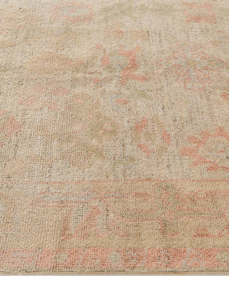 Detail image of 4' 1 x 6' 3 Hand Knotted Oushak Wool Rug